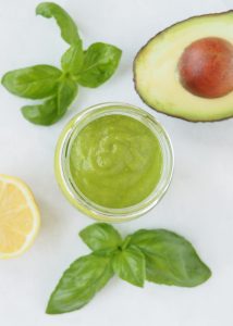 Creamy Basil Avocado Salad Dressing