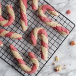 plant-based candy cane cookies